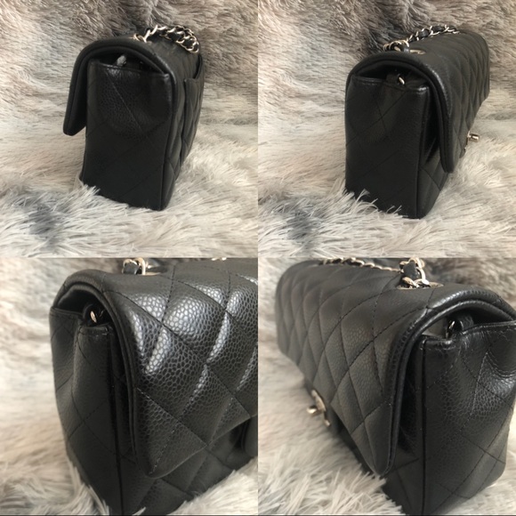 ❤️SOLD❤️ Chanel Rectangular Mini Flap Black caviar with SHW - Picture 14 of 16